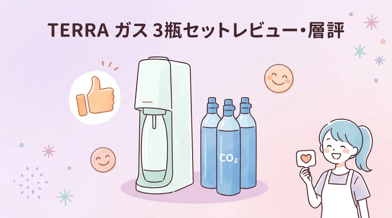 TERRAガス3本付きセットの口コミ・評判