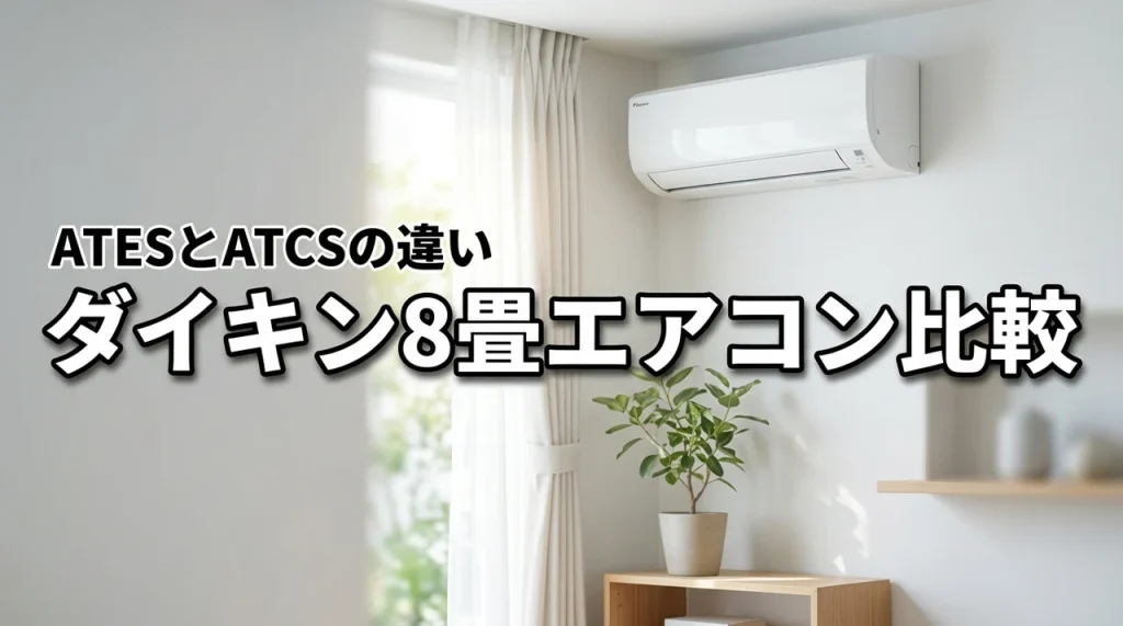 ダイキン8畳用エアコンS256ATES-WとS256ATCS-W、どっちが正解?比較して解説