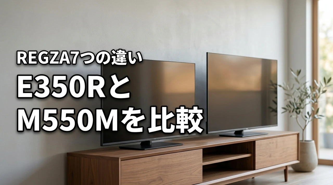 REGZA 50E350Rと55M550Mを比較！違いを7つの項目で解説