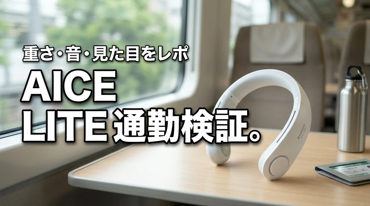 RANVOO AICE LITEは通勤で使えるか？重さ・音・見た目を徹底検証