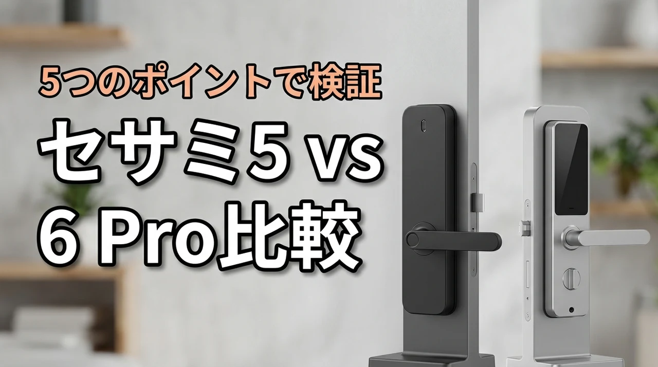セサミSESAME 5 vs SESAME 6 Pro比較｜違いを5つの視点で解説