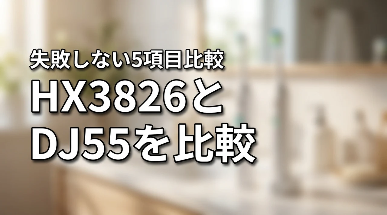 フィリップスHX3826とパナソニックEW-DJ55を5項目で比較!選び方