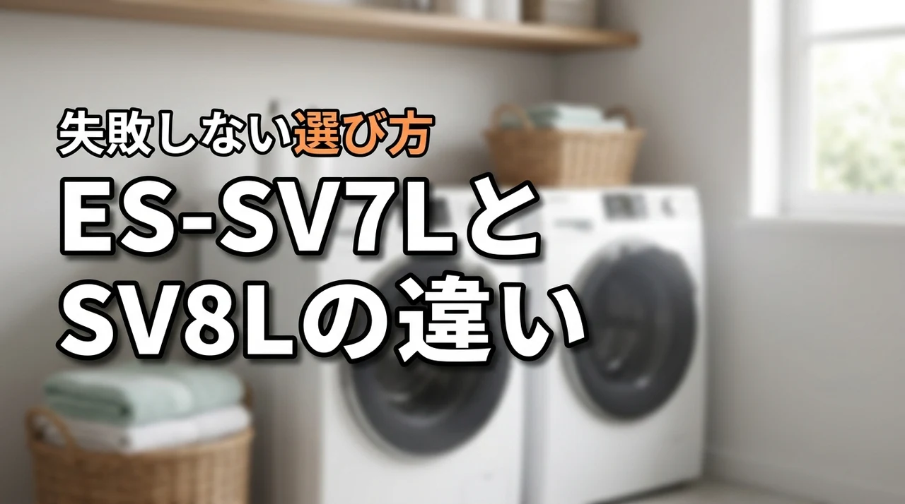 シャープ洗濯機ES-SV7LとES-SV8Lの違いで迷ったらコレを選べ
